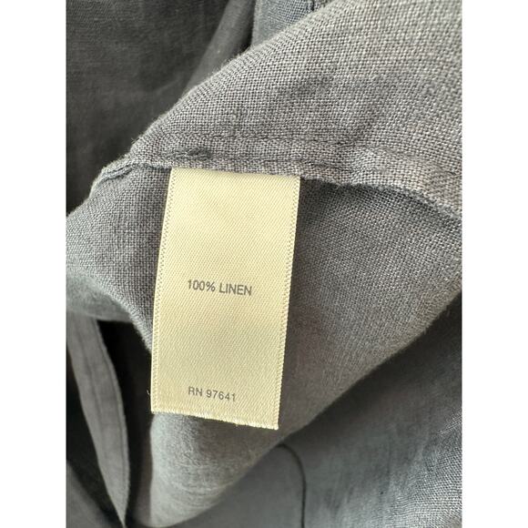 J.JILL | Pure Jill 100% Linen Dark Blue Kimono Jacket | Petite XS - Picture 6 of 7